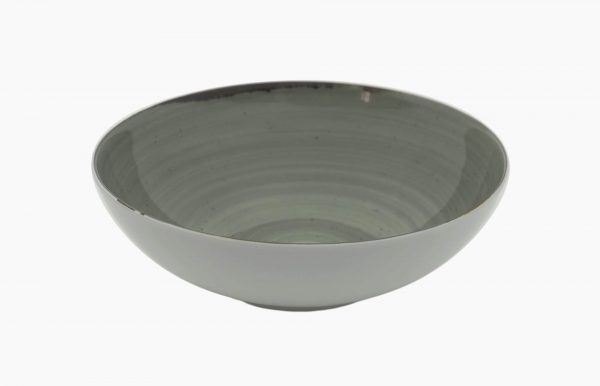 PRATO FUNDO COUPE Ø18CM RUSTICO CINZA IN